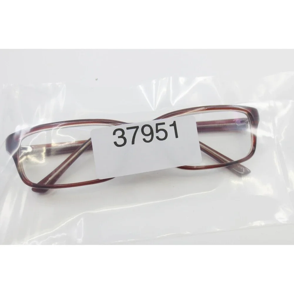 WP3001 BR Brown Rectangular Full Rim Eyeglass Frames 53-16-135 37951